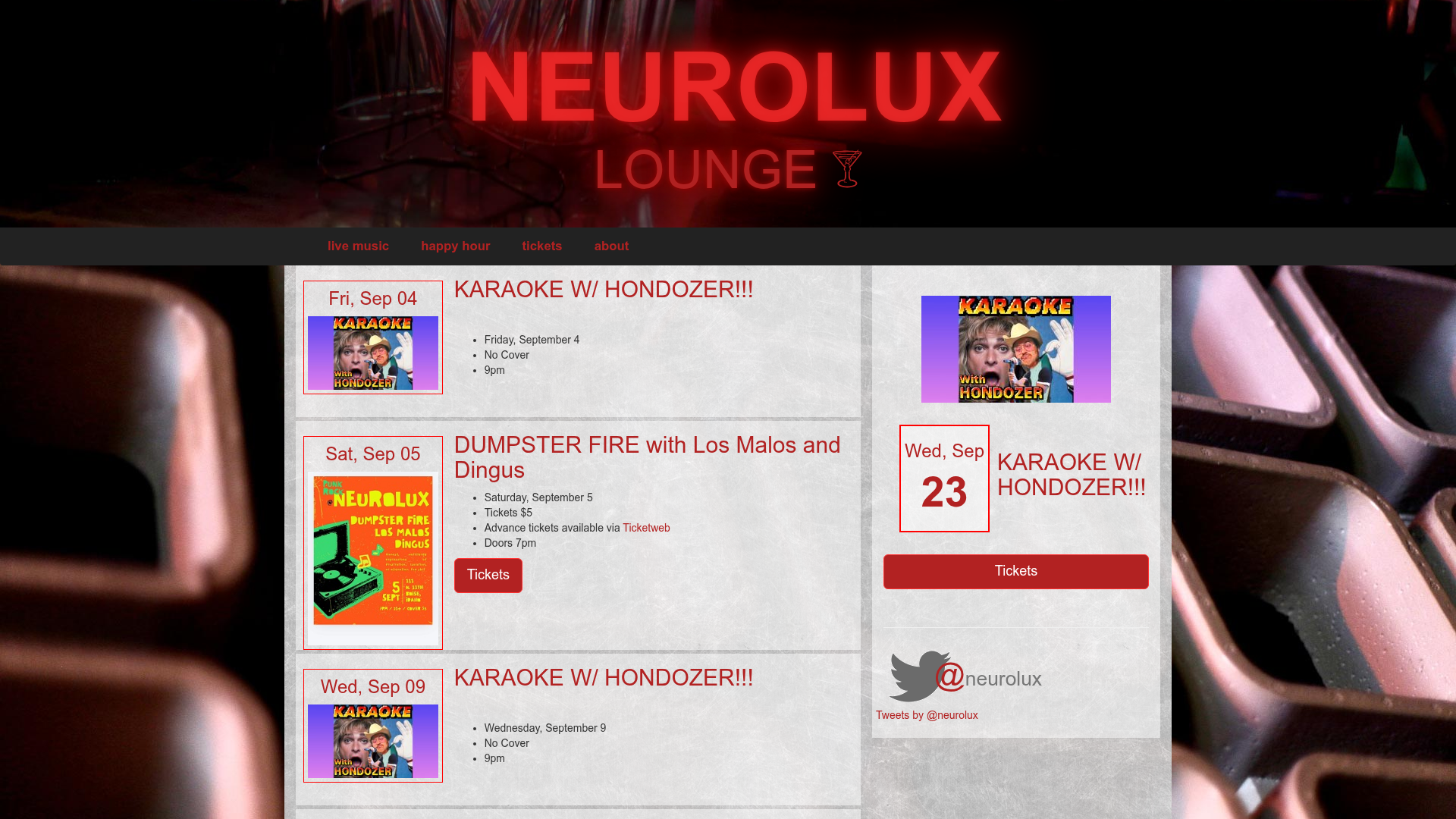 Neurolux homepage