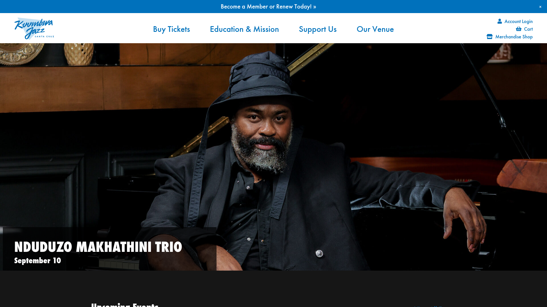 Kuumbwa Jazz Center homepage