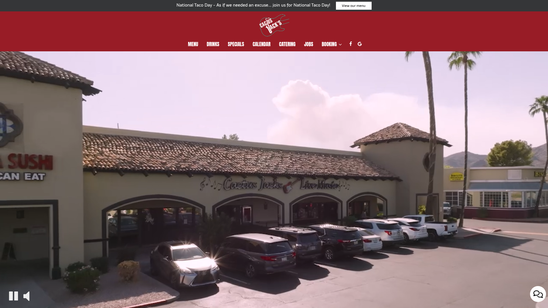 Cactus Jack's Bar & Grill — music venue in Phoenix, Arizona, homepage screenshot