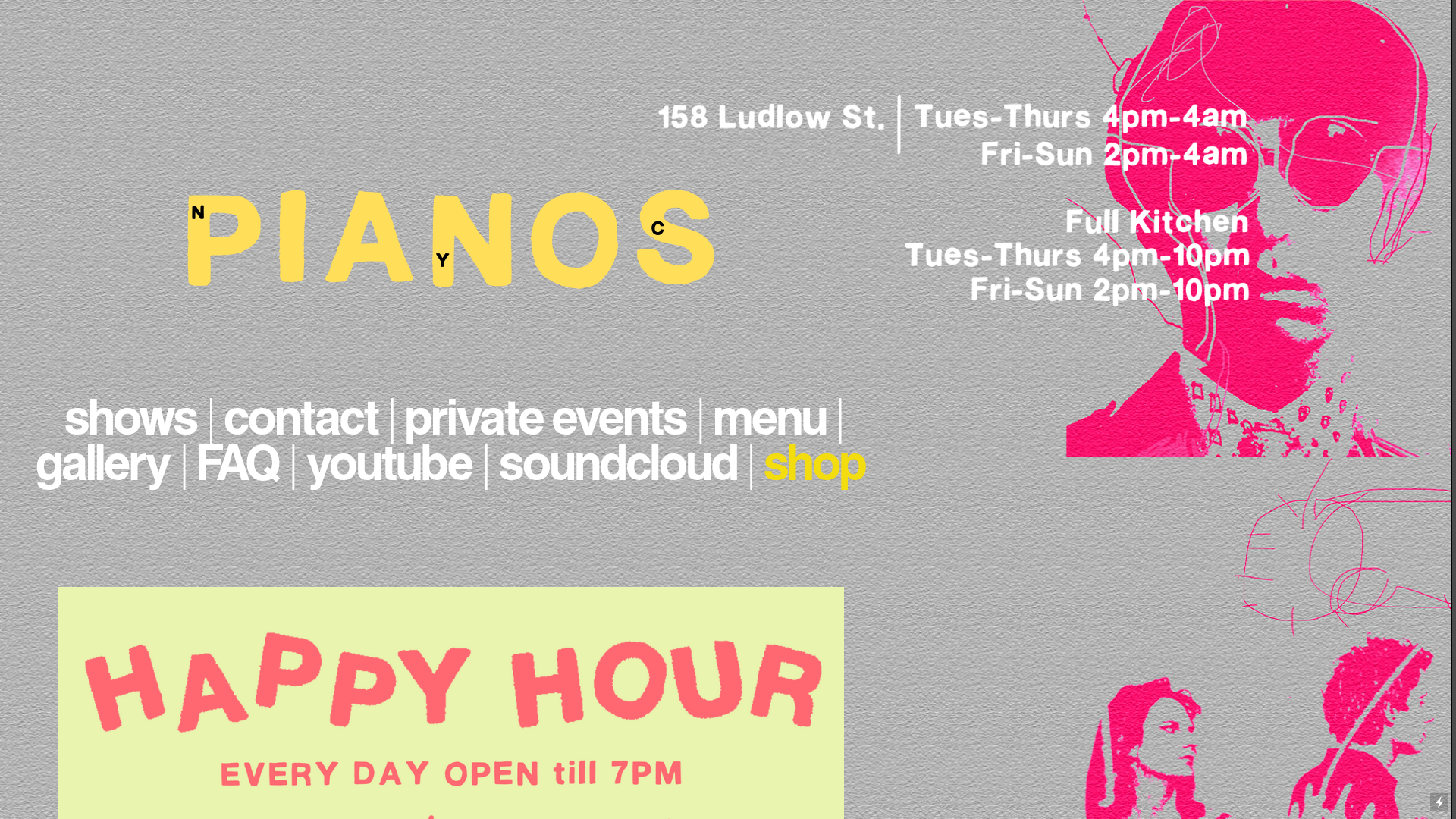 Pianos homepage