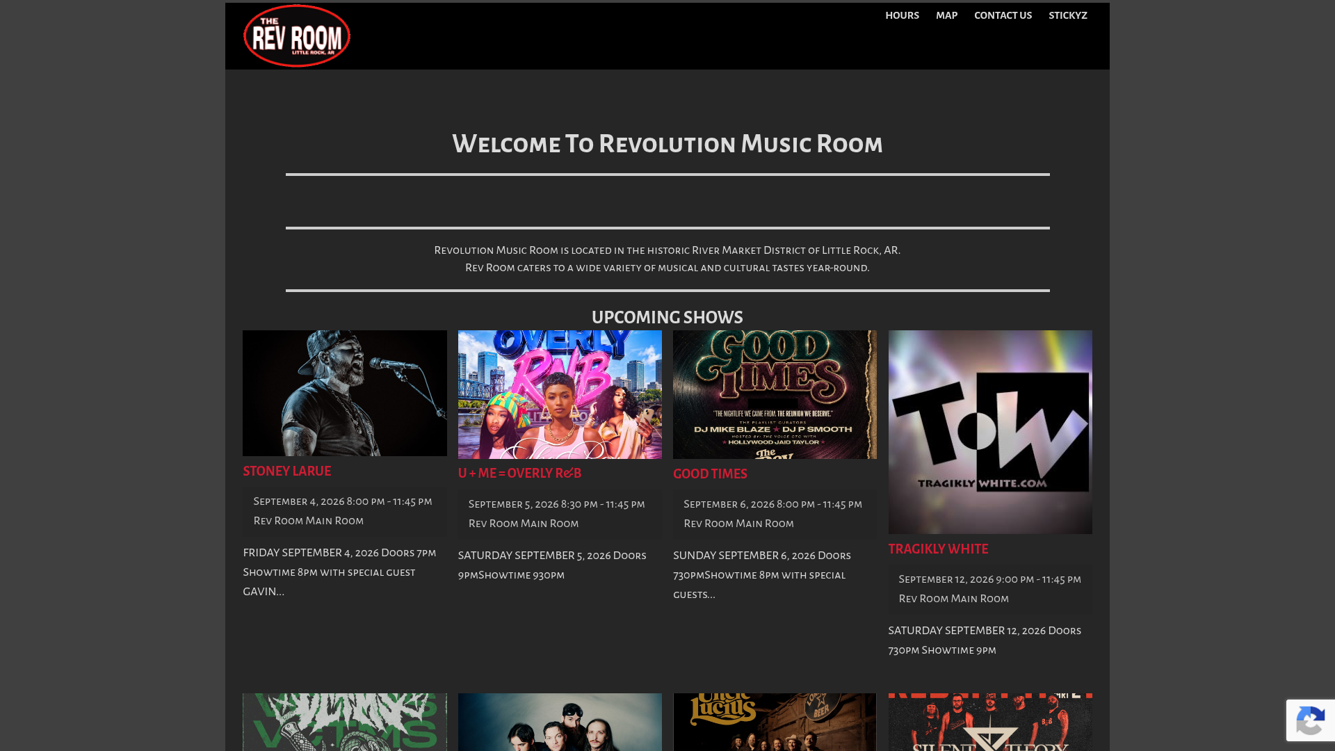 Revolution Music Room homepage