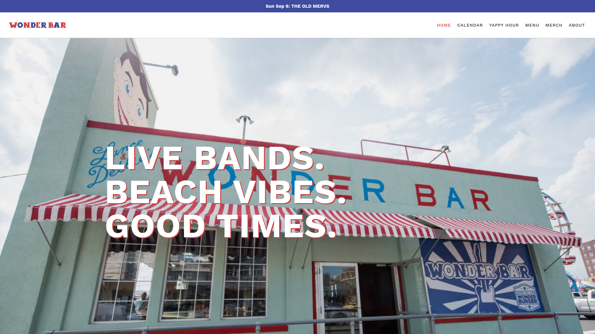 Wonder Bar homepage