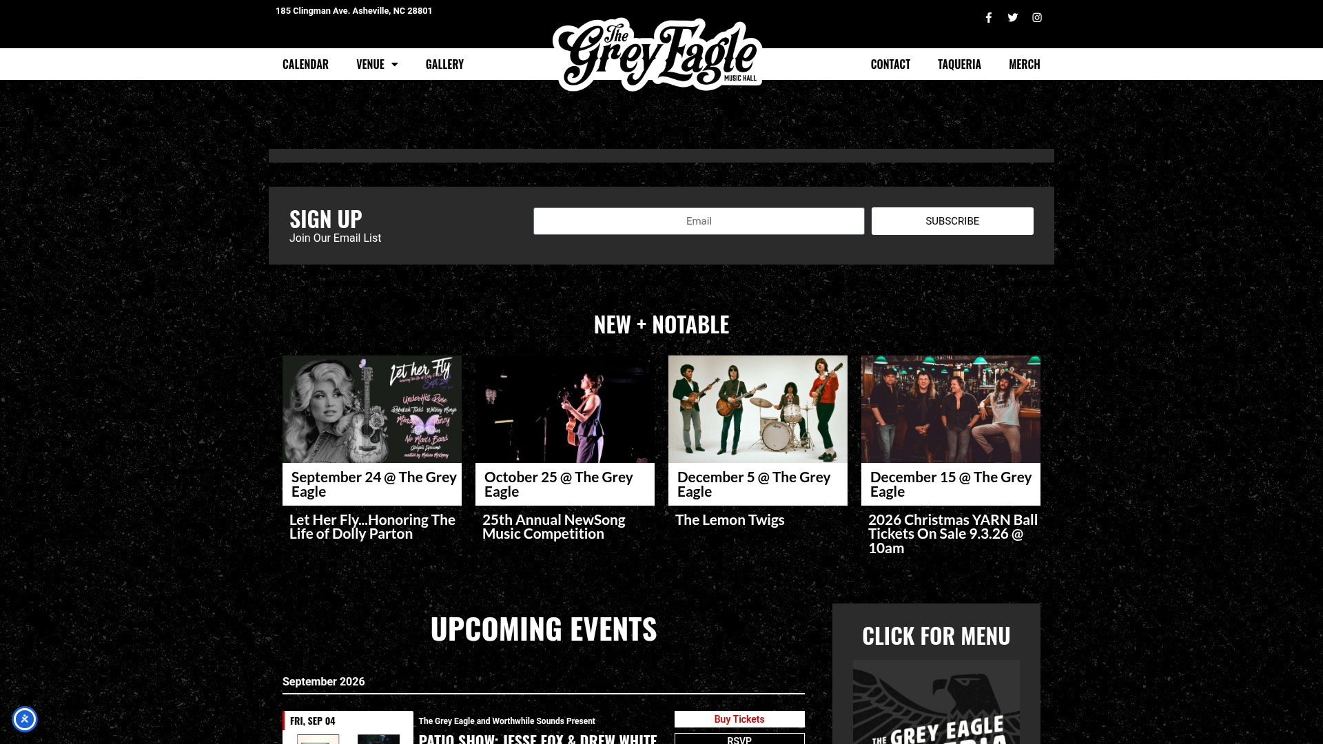 The Grey Eagle homepage