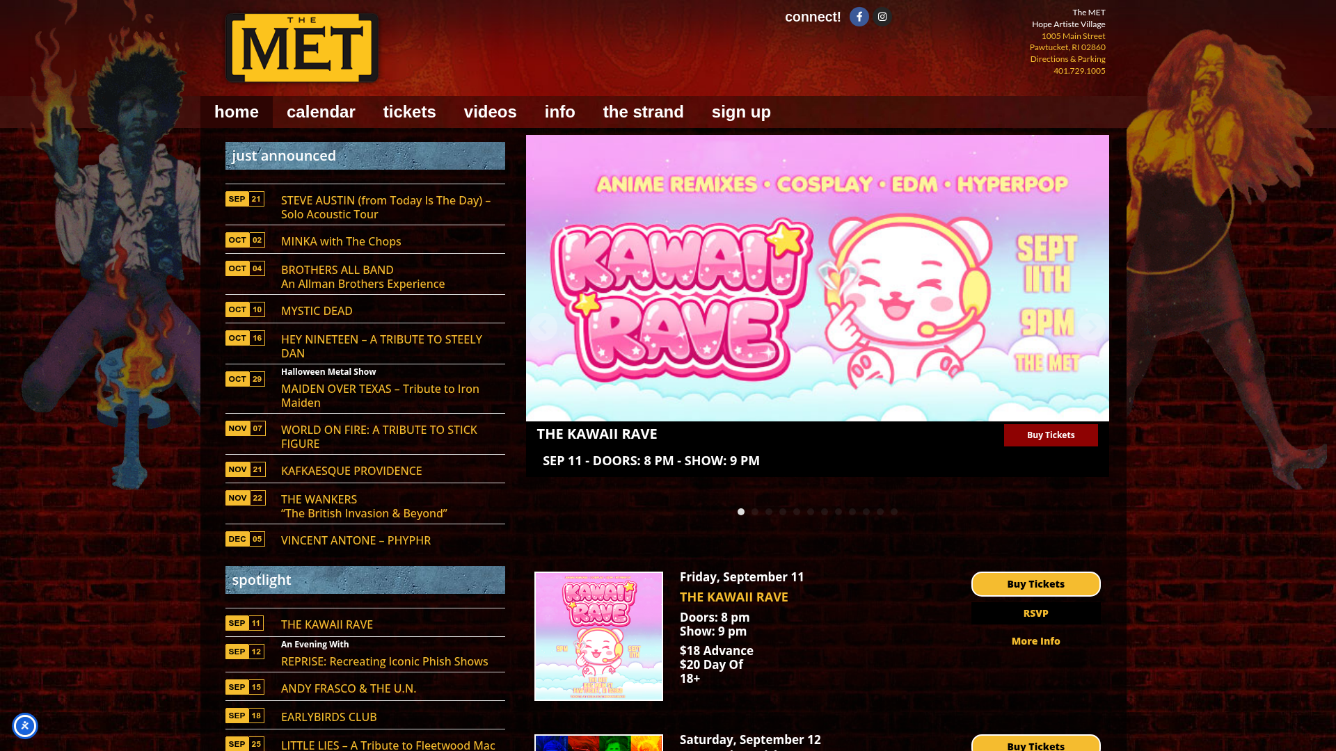 The Met homepage