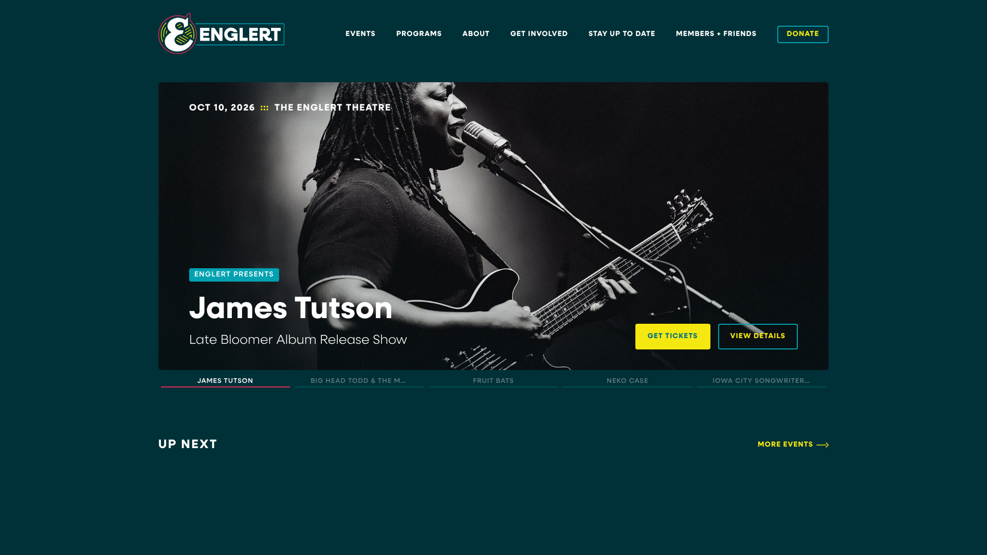 The Englert Theatre homepage