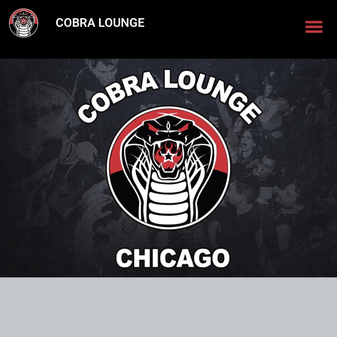 Cobra Lounge — music venue in Chicago, Illinois, homepage screenshot