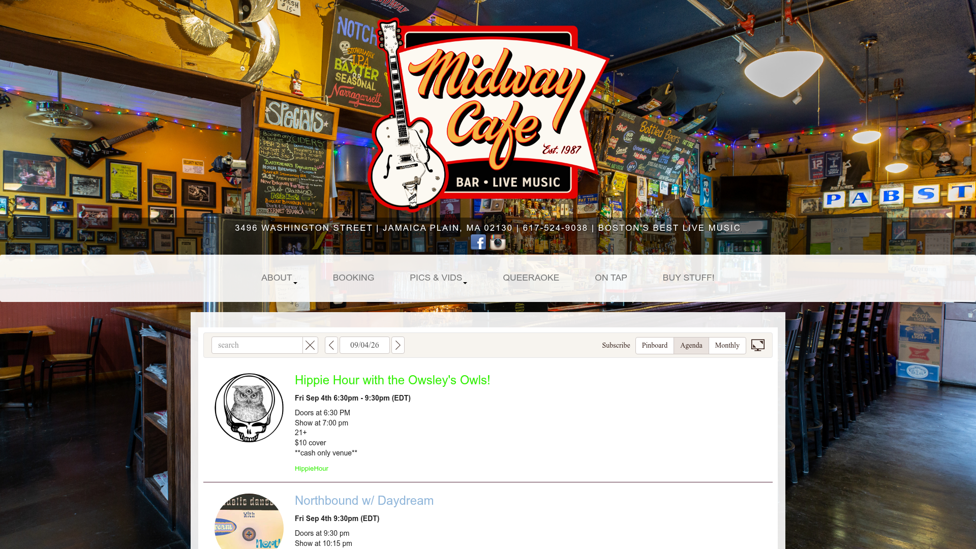 Midway Cafe homepage