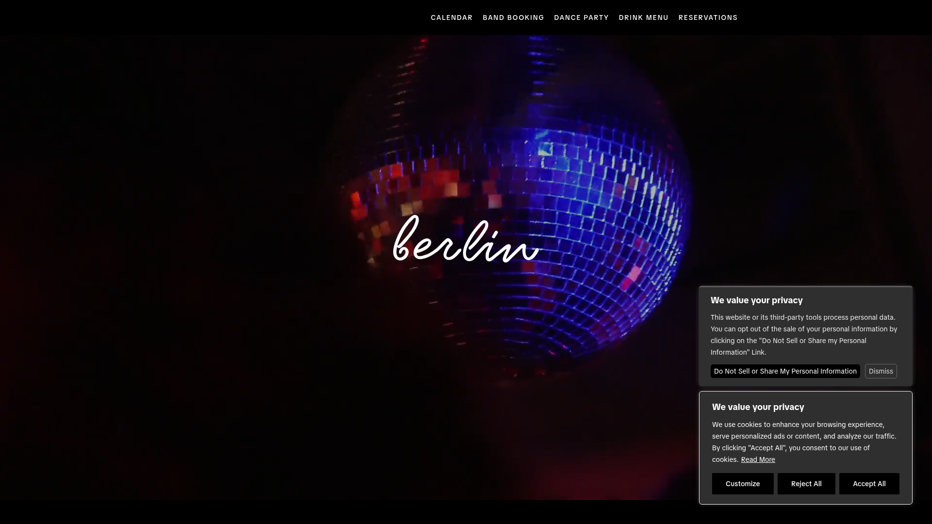 Berlin Under A homepage