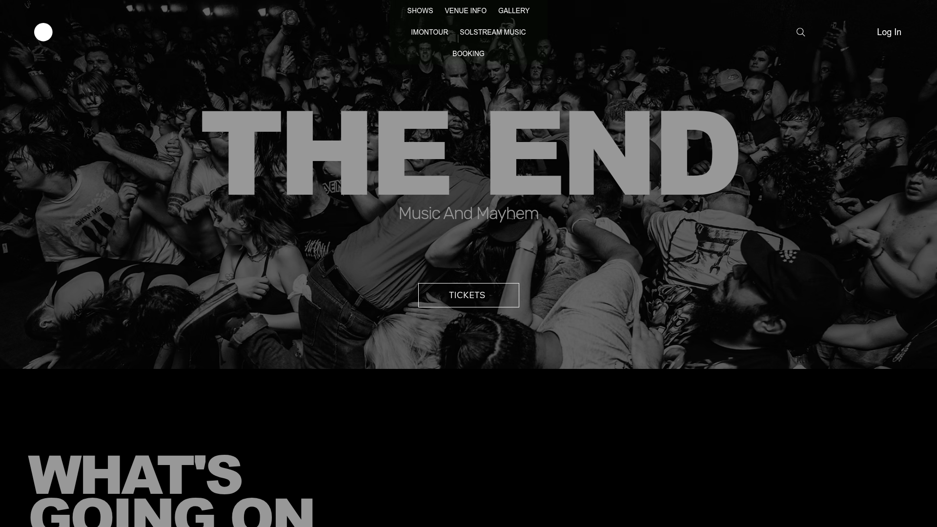 The End homepage