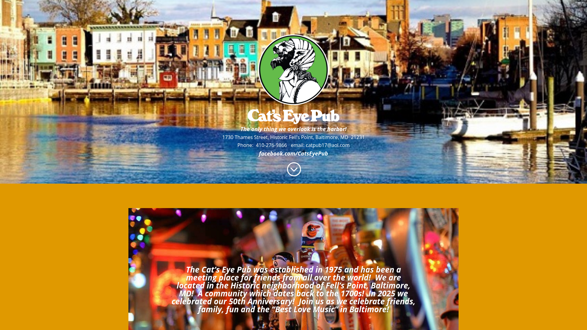 Cat's Eye Pub homepage