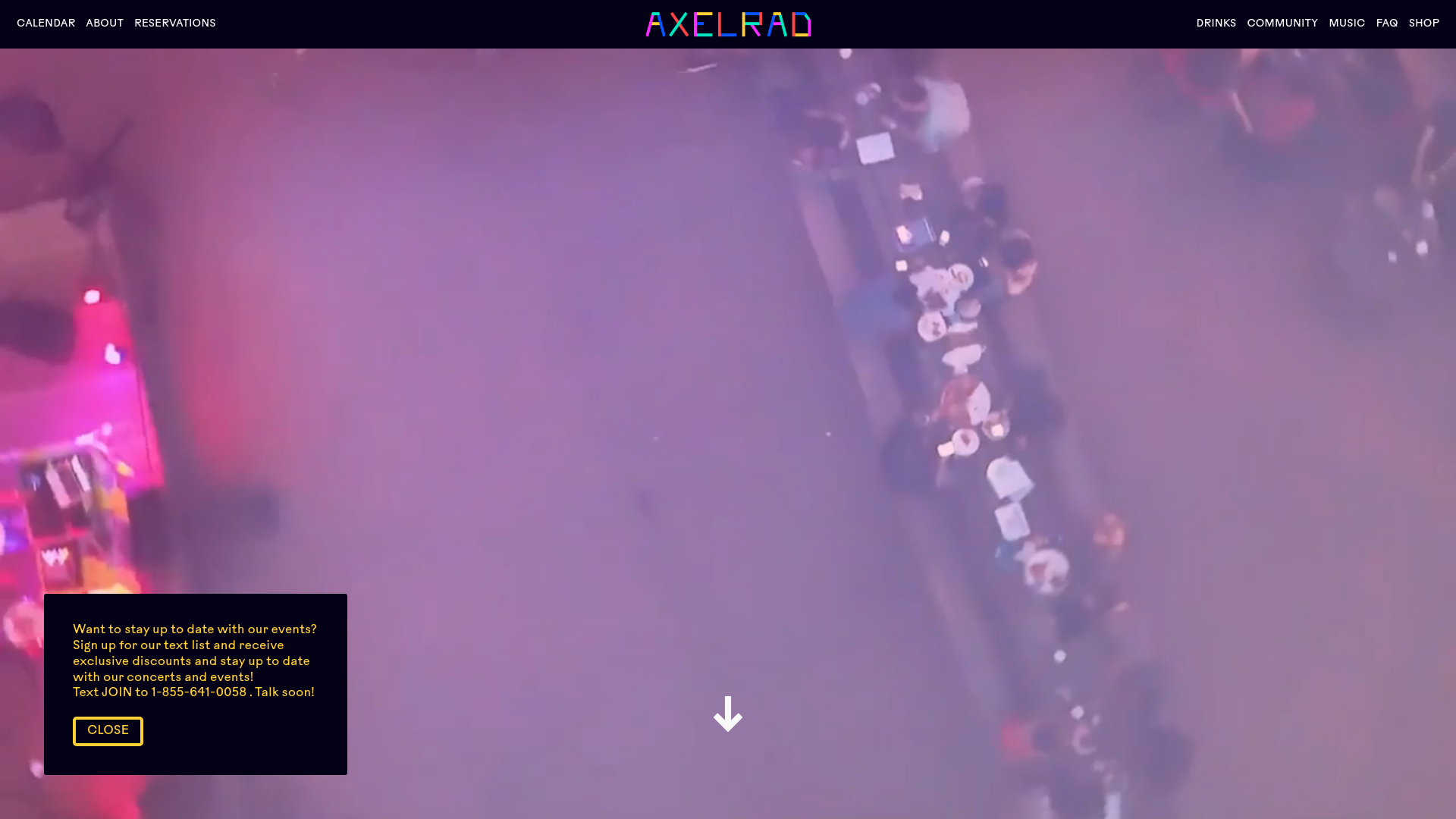 Axelrad Beer Garden homepage