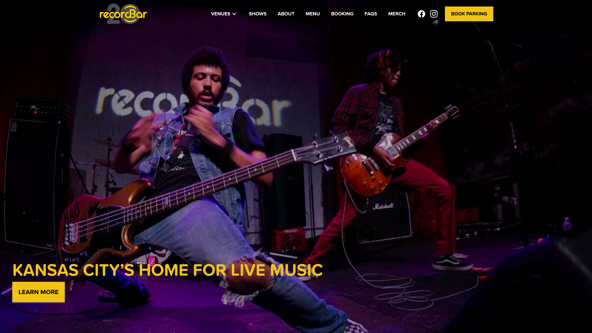 recordBar homepage