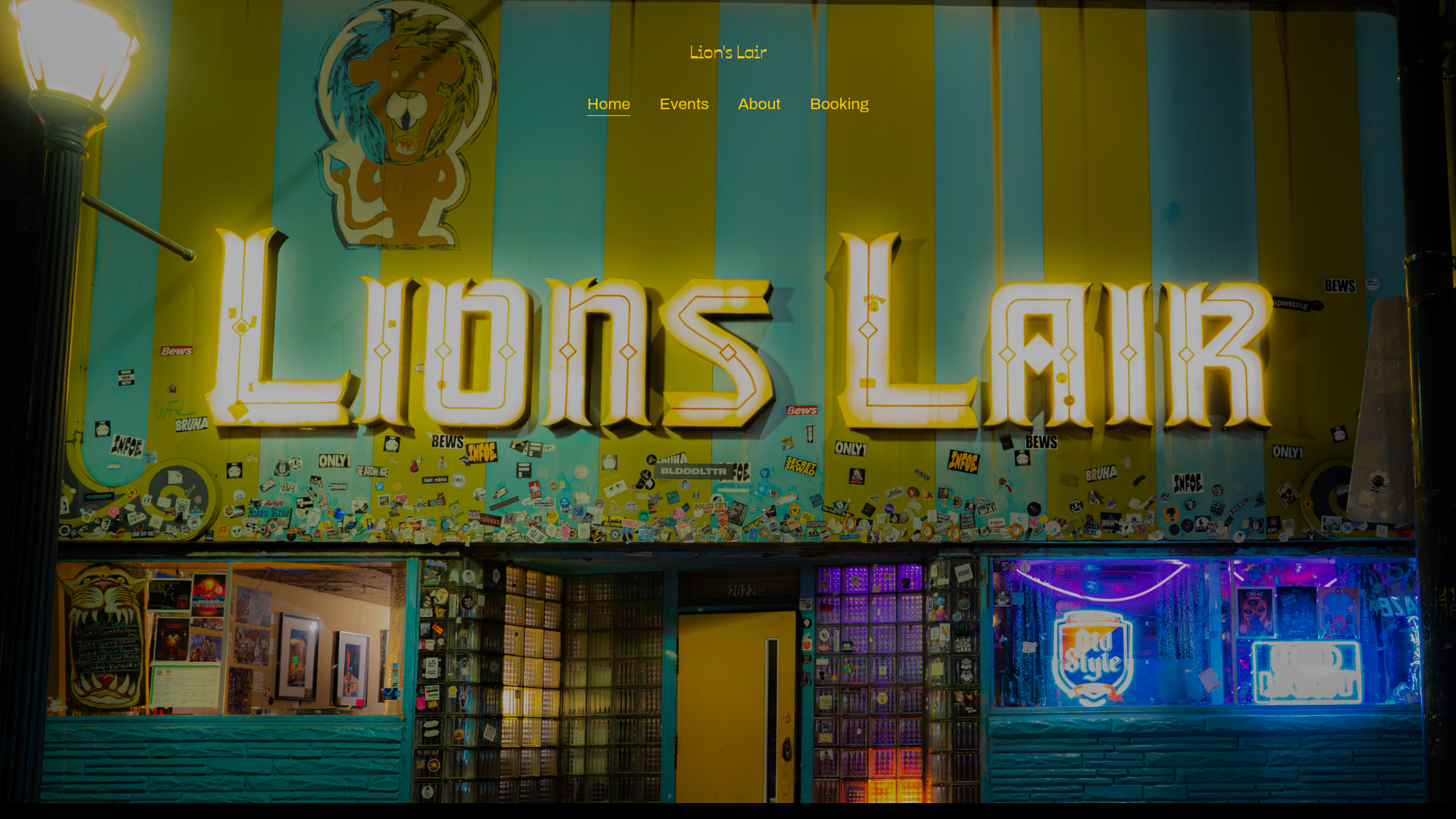Lion's Lair homepage